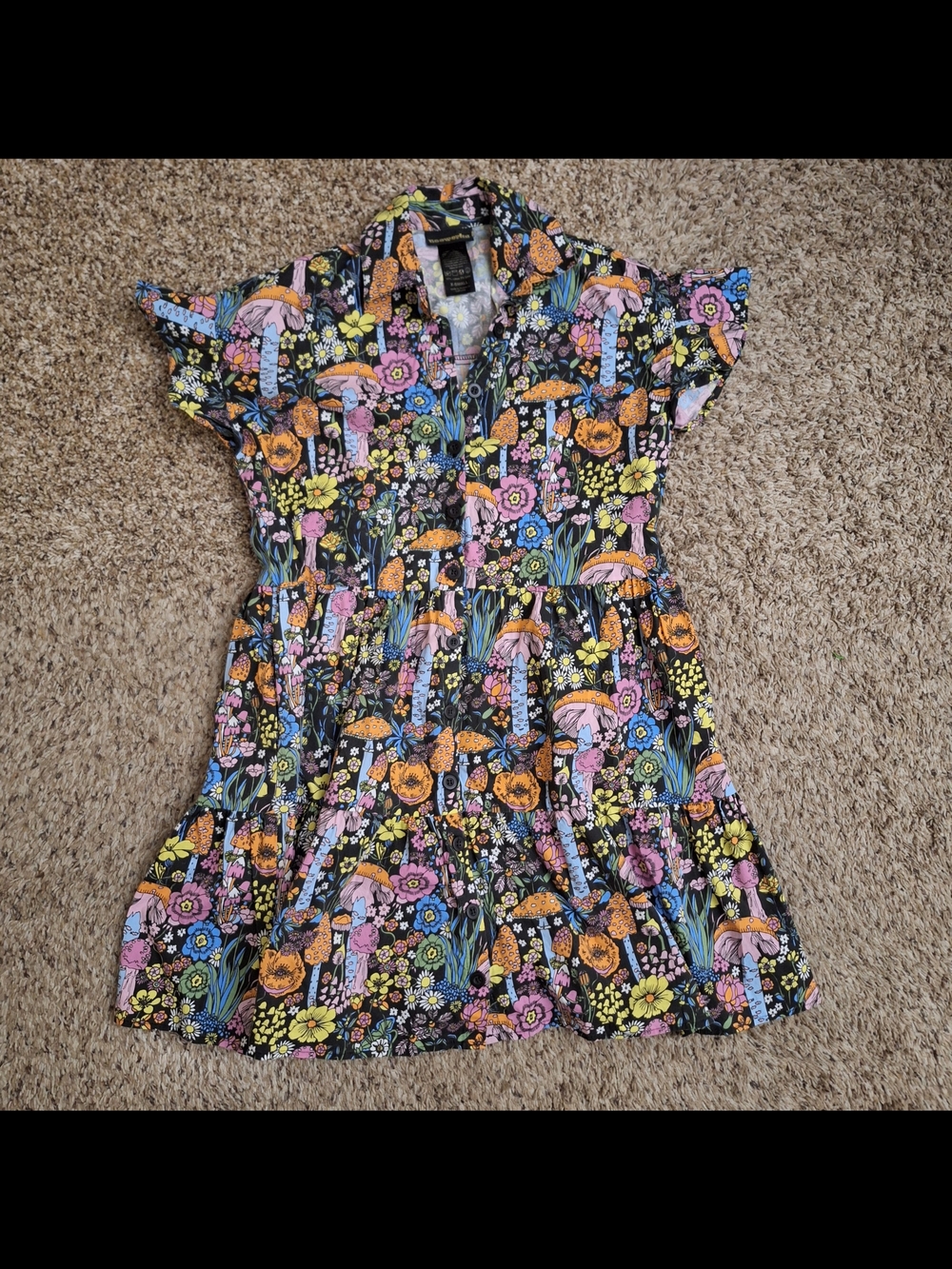Nooworks Magic Mushroom Greta Dress XS Deadstock Rare - Picture 2 of 6